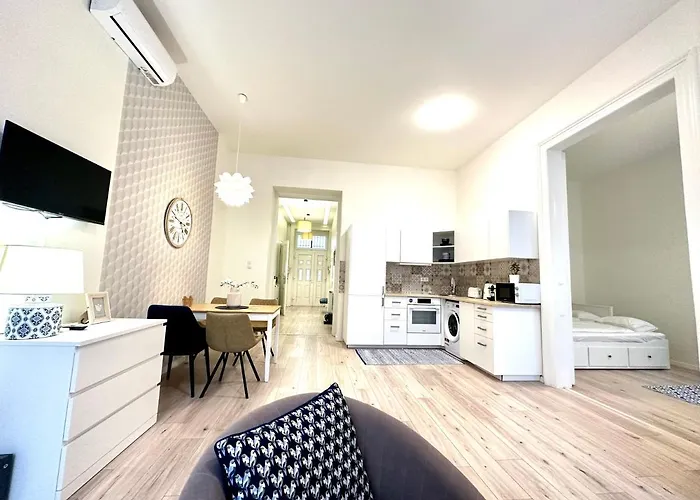 Luxury Huge - 92m2 - 3 Bedrooms - 3 Air Conditioners - Free Garage!!! Apartmán Budapešť